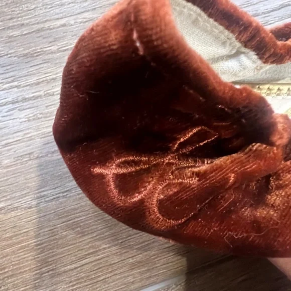 Sam Edelman Girls Felicia Mini Ballet Flats Deep Orchard Velvet Fall/Holiday - Picture 5 of 11